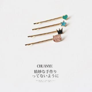Set: Glaze Hair Pin (assorted Designs)