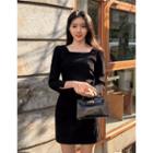 Dali Hotel Square-neck Sheath Minidress