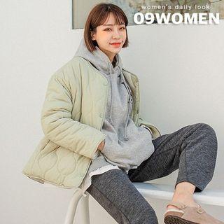 Sherpa-fleece Quilted Jacket