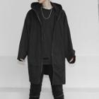 Plain Over-sized Jacket Black - One Size
