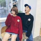 Couple Matching Cat Applique Pullover