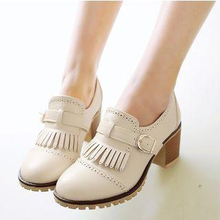 Fringed Buckled Pumps
