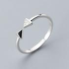 925 Sterling Silver Rhinestone Arrow Ring S925 Silver - Ring - Silver - One Size