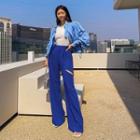 Cutout-detail Wide-leg Dress Pants