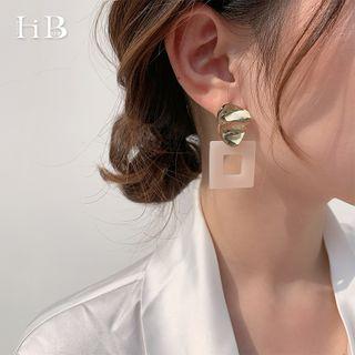 Square Drop Earring 1 Pair - As Shown In Figure - One Size