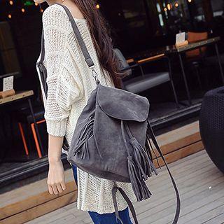 Tassel Flap Backpack