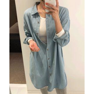 Boxy-fit Denim Shirtdress