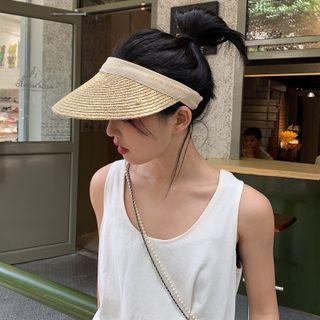 Straw Woven Visor Hat
