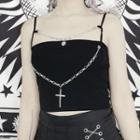 Cross Chain-accent Camisole Top