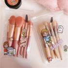Set Of 8: Makeup Brush + Pouch