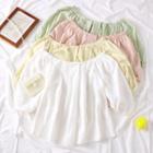 Boatneck Plain Blouse
