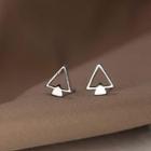 925 Sterling Silver Triangle Earring R625 - One Size