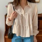 Tiered Cropped Blouse
