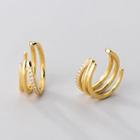 Metal Ear Cuff 1 Pair - Gold - One Size