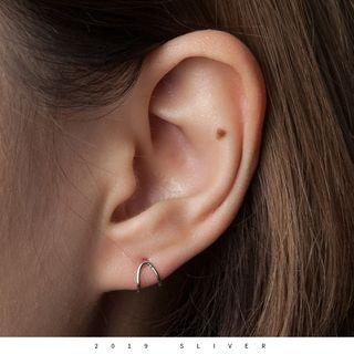 Silver Wirework Earring 1 Pair - Earrings - Arc - One Size
