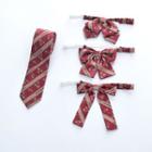 Embroidered Cherry Neck Tie / Bow Tie