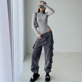 Multi-pocket Loose-fit Jogger Pants In 5 Colors