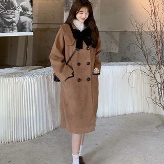Peter Pan Collar Double Breasted Coat