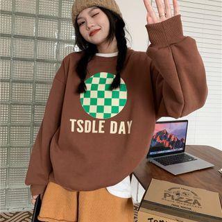 Check Print Sweatshirt