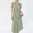 Pleated A-line Shirt Dress (various Designs)