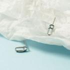 Safety Pin Alloy Earring 1 Pair - Silver - One Size