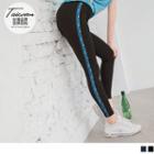 Print Panel Sport Stretched Yoga Pants