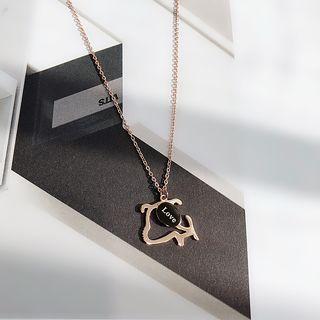 Dog Pendant Necklace