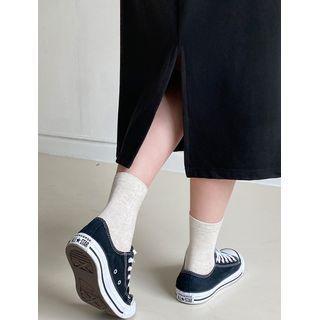 Band-waist Napped Skirt