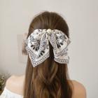 Ethnic Pattern Bow Hair Clip