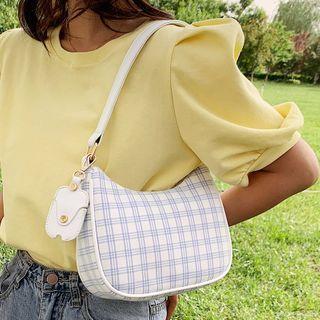 Plaid Hobo Bag