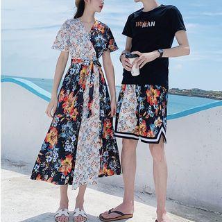 Couple Matching Short-sleeve T-shirt / Shorts / Dress