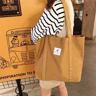 Plain Canvas Shoulder Tote Bag