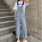 Straight-cut Cropped Jumper Jeans