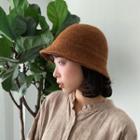 Plain Knit Fedora Hat