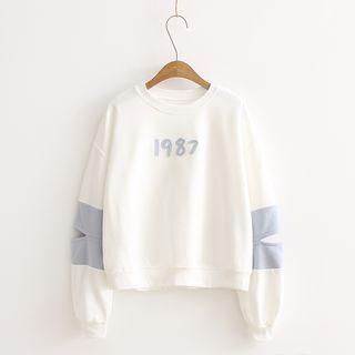 Applique Cutout Detail Sweatshirt