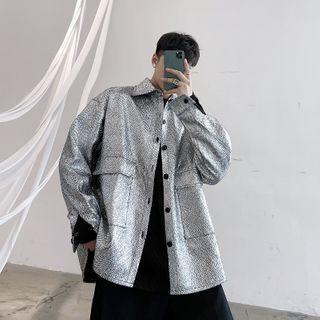 Glitter Button Jacket