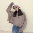 Plain Rip Sweater