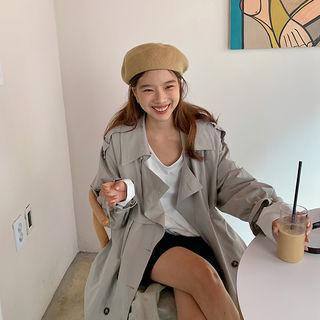 Classic Cotton Maxi Trench Coat