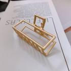 Matte Hair Clamp Square - Hair Clamp - Gold - One Size