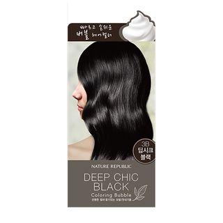Nature Republic - Hair & Nature Coloring Bubble (#3b Deep Chic Black) 90ml
