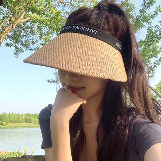 Lettering Open Top Sun Hat