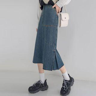 Washed Denim Skirt (various Designs)