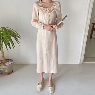 Square-neck Maxi Dress
