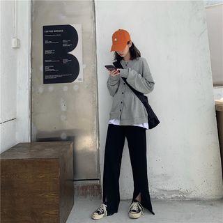 Plain Asymmetrical Jacket