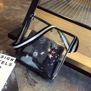 Clear Tote Bag + Zipper Pouch