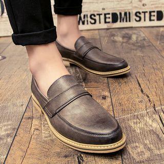 Stitched Strap Loafers