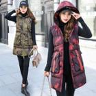 Camouflage Hooded Padded Vest
