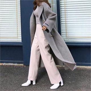Handmade Alpaca Blend Double-breasted Coat
