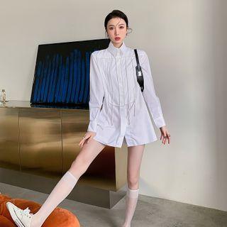 Faux Pearl Embellished Shirt