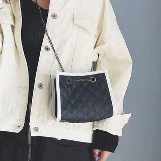 Colorblock Argyle Crossbody Bag
